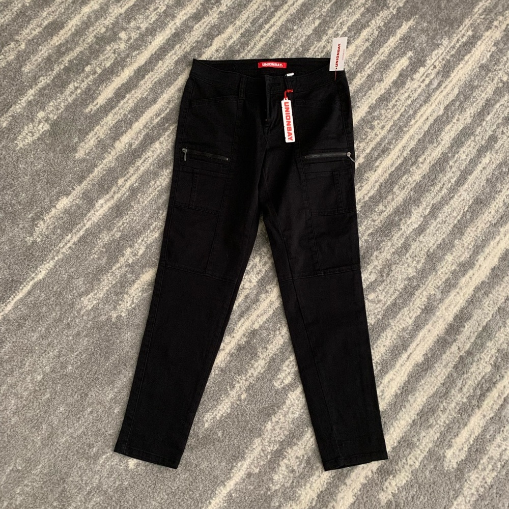 Unionbay Black utility moto pants - Picture 3 of 3